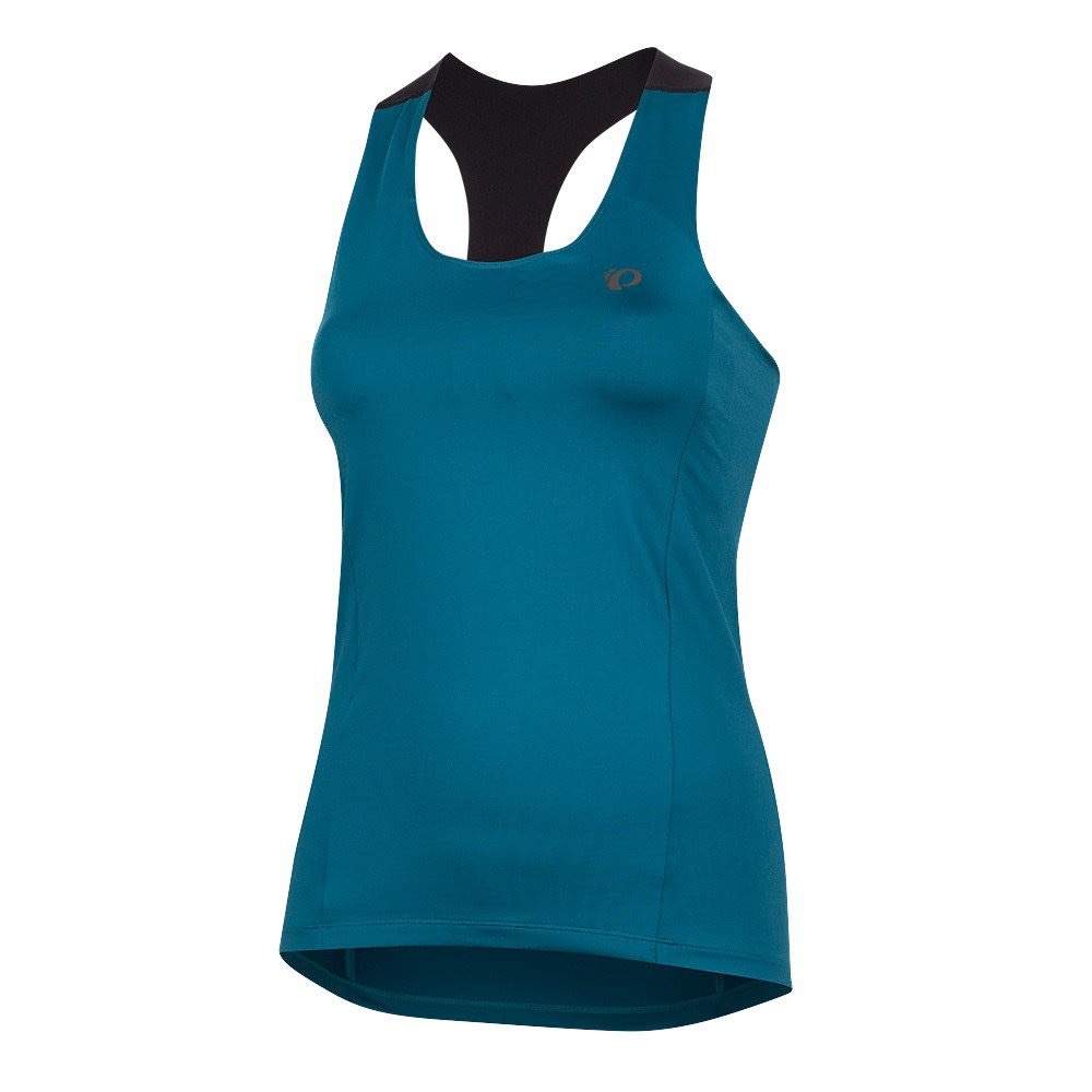 NWT Pearl Izumi Women’s Symphony Tank – Teal | Built-In Bra & Back Pockets